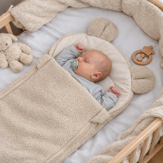 Babyschlafsack Teddyohren Bouclé - 2.5 TOG Ganzjahr District for Kids