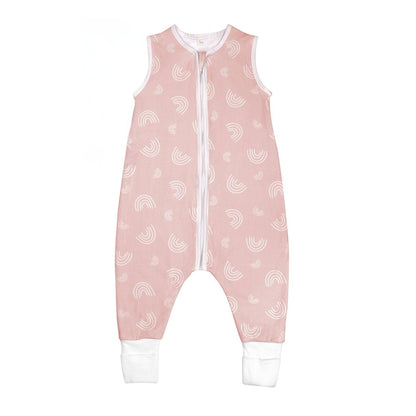 Babyschlafsack mit Füßen Zarter Regenbogen Rosé- 2.5 TOG