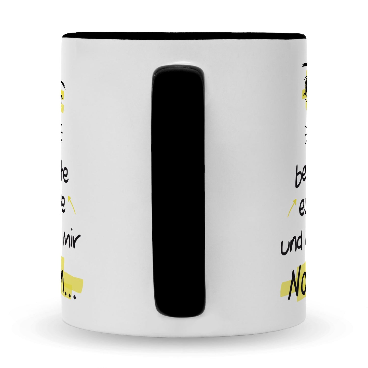 Bedruckte Tasse mit Spruch Ich beobachte euch alle