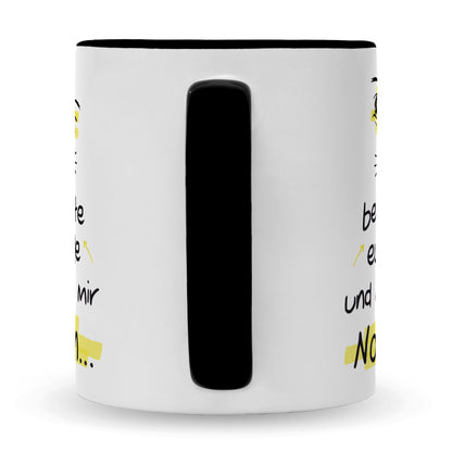Bedruckte Tasse mit Spruch Ich beobachte euch alle