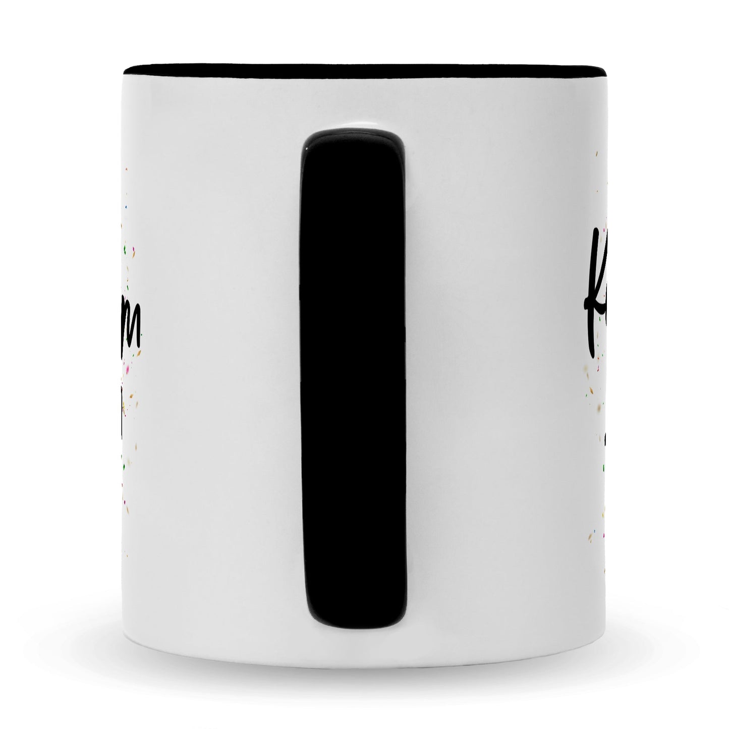Bedruckte Tasse mit Spruch Konfetti im Herzen