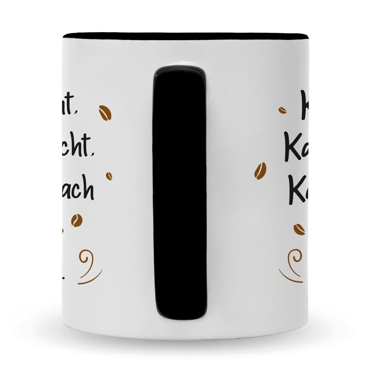 Bedruckte Tasse mit Spruch Kaffee redet nicht