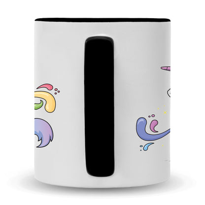 Bedruckte Tasse mit Motiv Einhorn