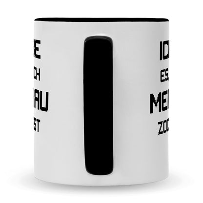 Bedruckte Tasse mit Spruch Ich liebe es wenn mich meine Frau zocken lässt