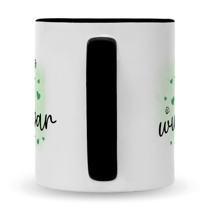 Bedruckte Tasse mit Spruch Du bist wunderbar