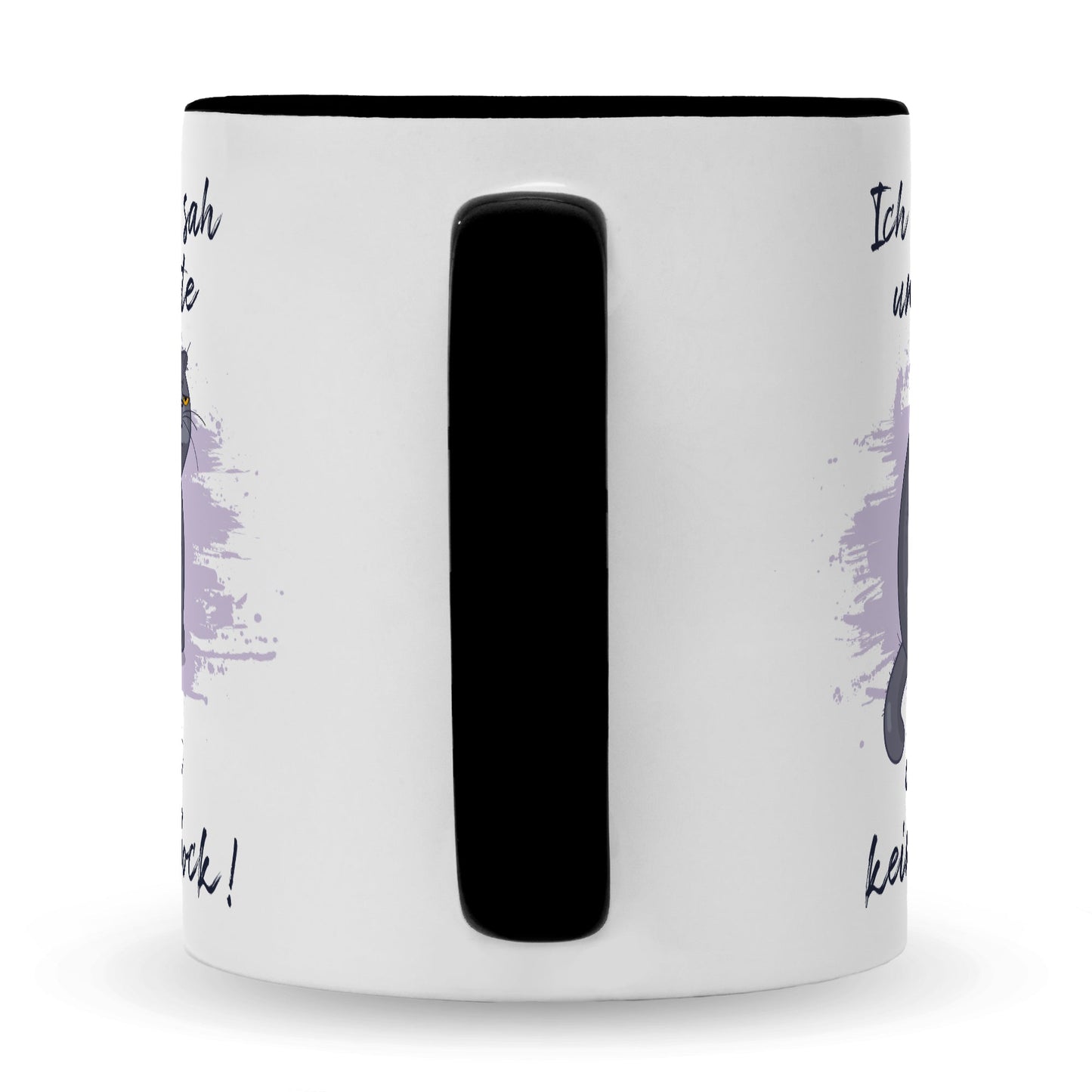 Bedruckte Tasse mit Spruch Ich kam, sah und hatte direkt keinen Bock V2