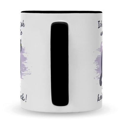 Bedruckte Tasse mit Spruch Ich kam, sah und hatte direkt keinen Bock V2