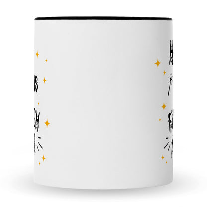 Bedruckte Tasse mit Spruch Hokus Pokus