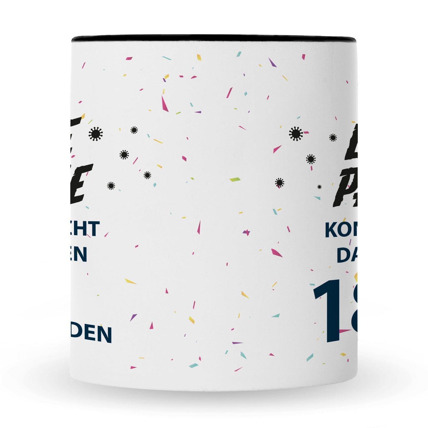 Bedruckte Tasse Pandemie Geburtstag