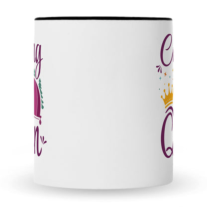 Bedruckte Tasse mit Spruch Camping Queen