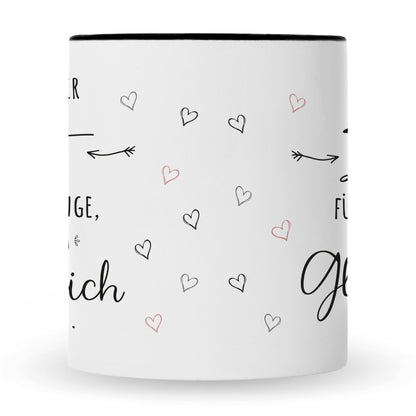 Bedruckte Tasse mit Spruch Nimm dir Zeit