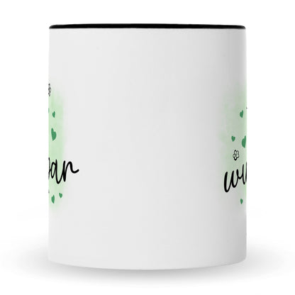 Bedruckte Tasse mit Spruch Du bist wunderbar
