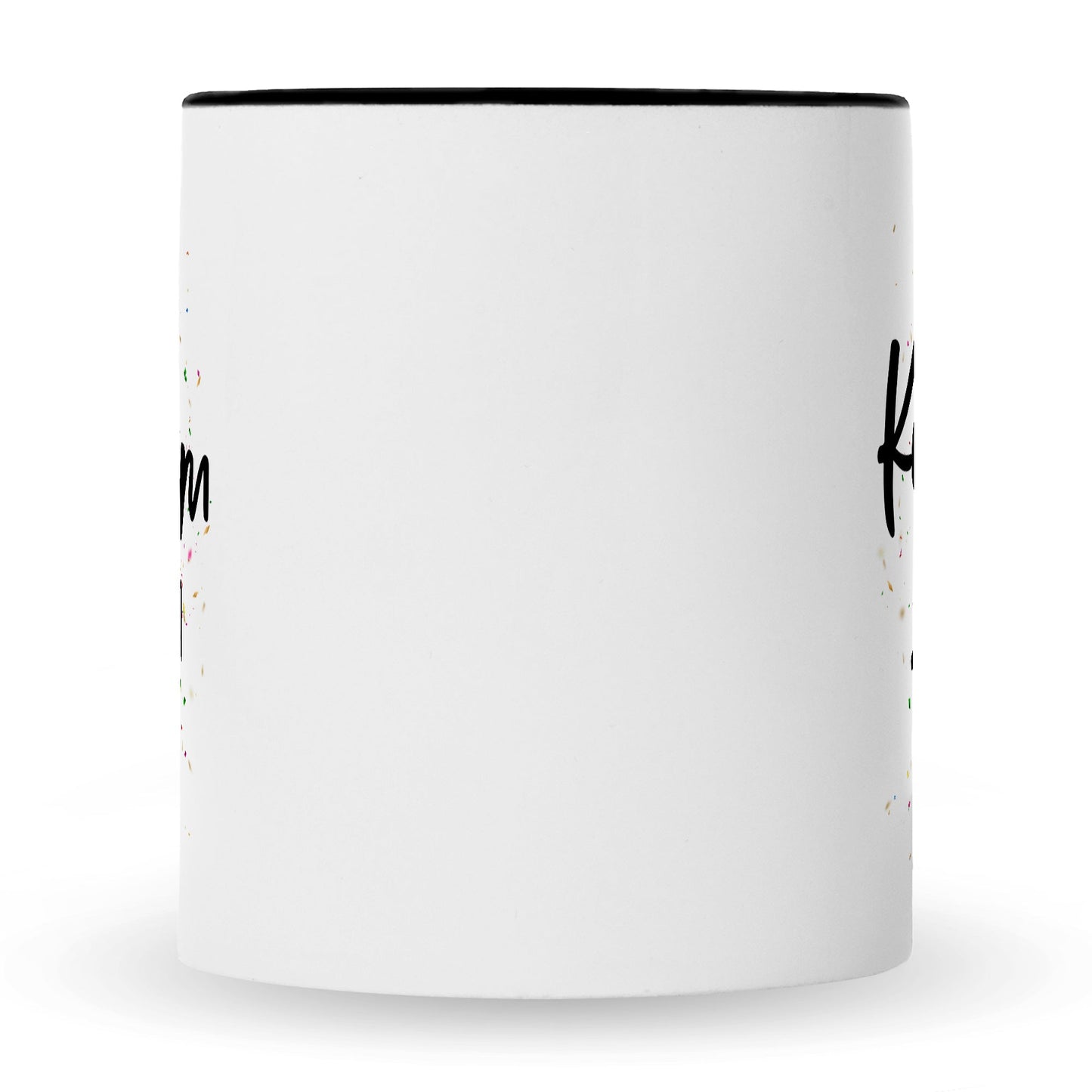 Bedruckte Tasse mit Spruch Konfetti im Herzen