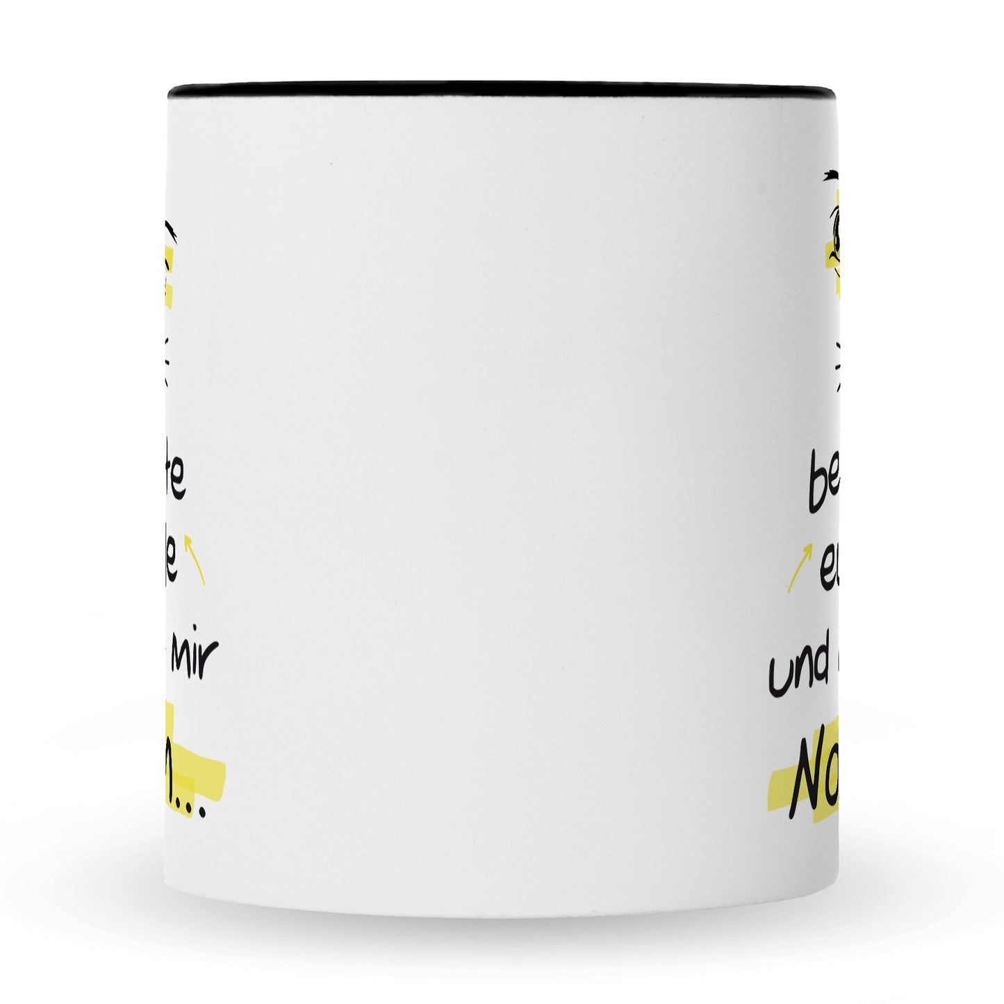 Bedruckte Tasse mit Spruch Ich beobachte euch alle