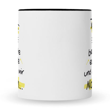 Bedruckte Tasse mit Spruch Ich beobachte euch alle