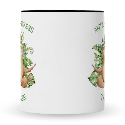 Bedruckte Tasse mit Spruch Anti-Stress Tasse