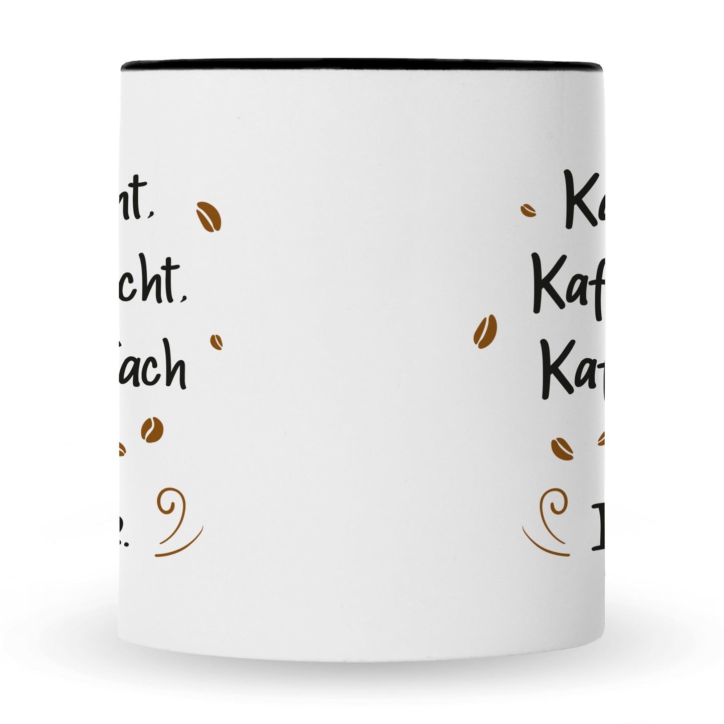 Bedruckte Tasse mit Spruch Kaffee redet nicht