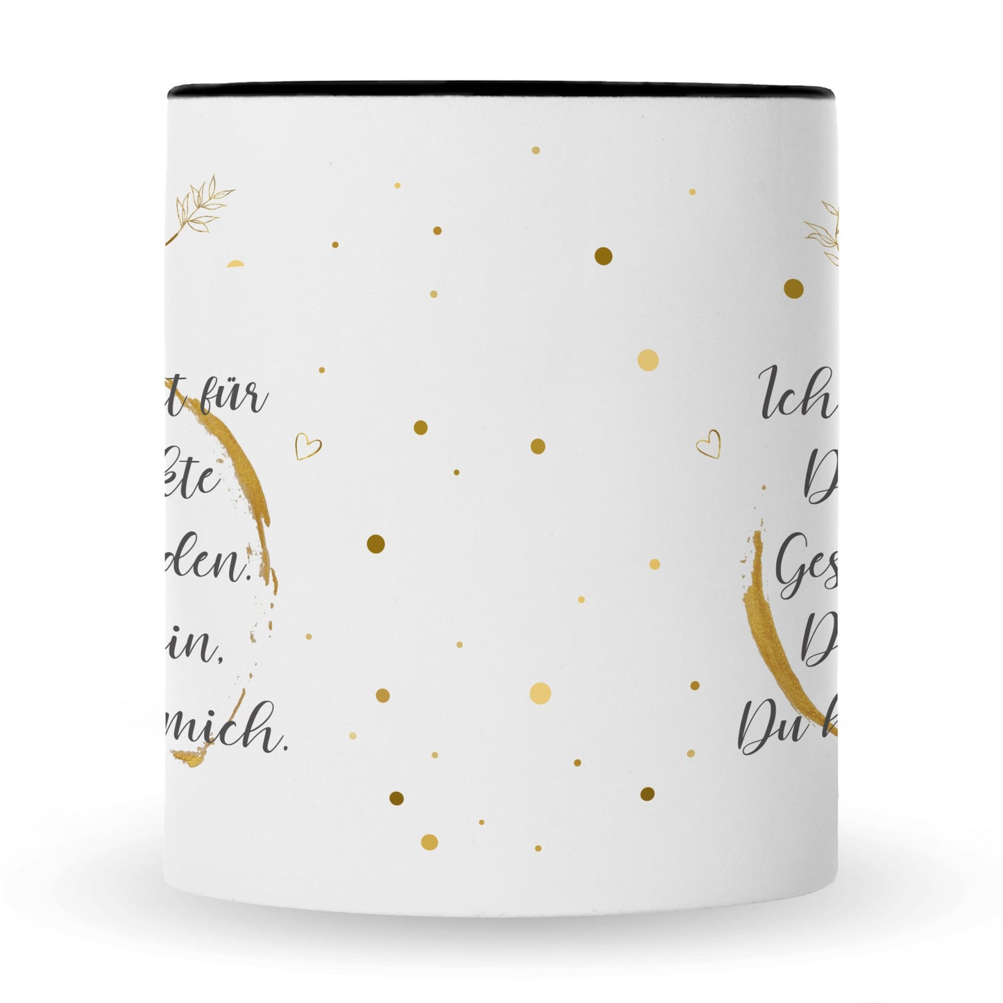 Bedruckte Tasse Schatz Ich habe versucht