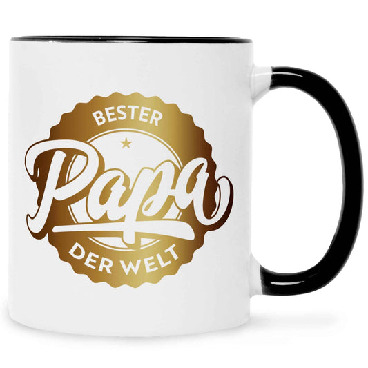 Bedruckte Tasse mit Spruch Bester Papa der Welt