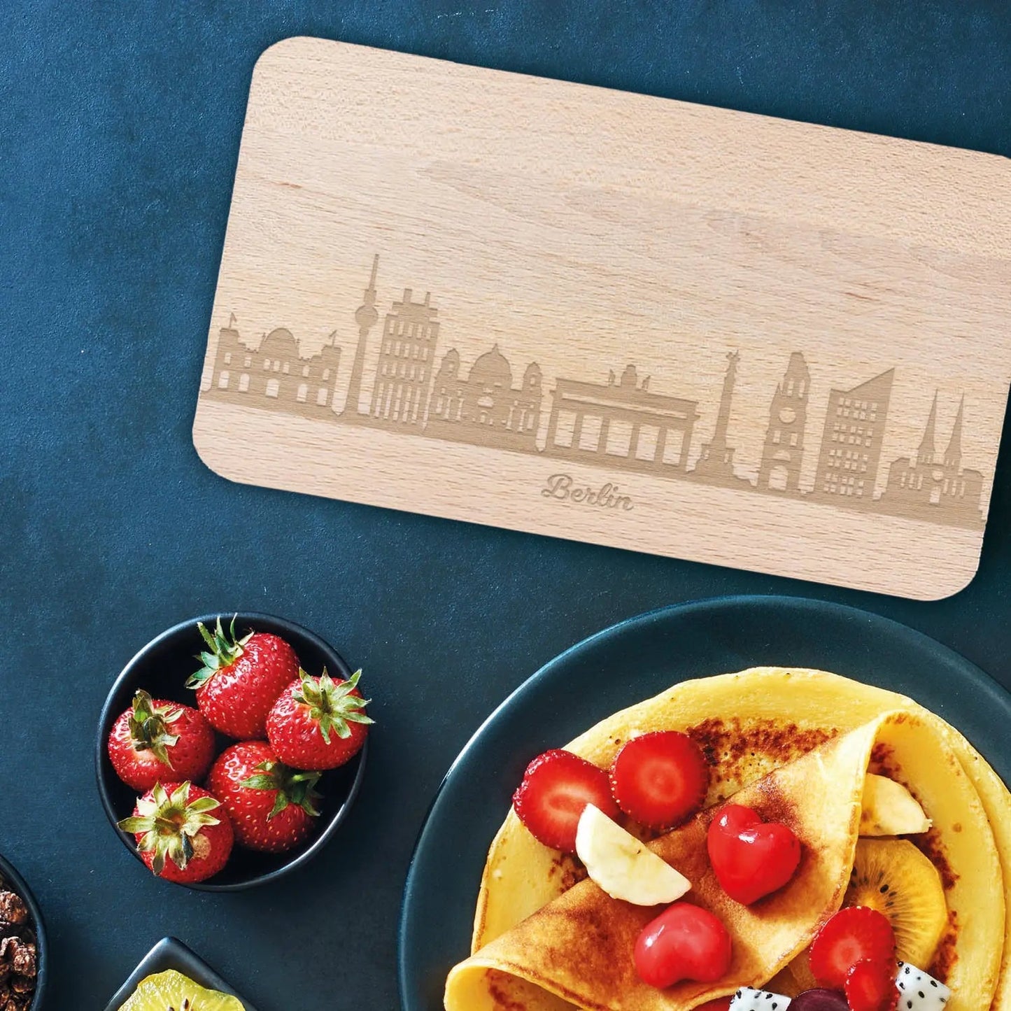 Frühstücksbrettchen Skyline Berlin