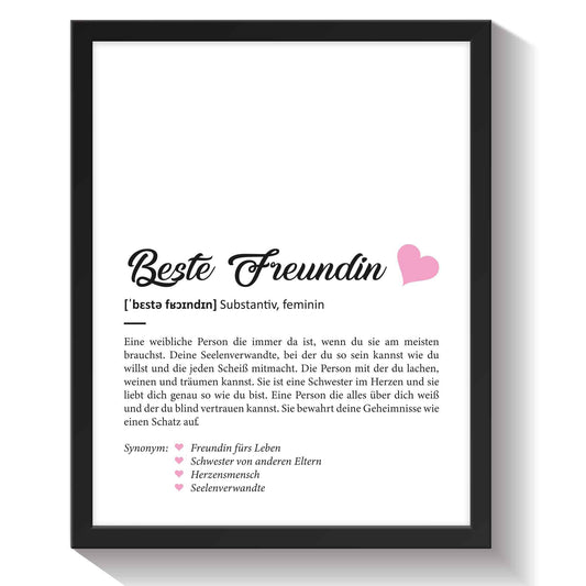 Definition Poster, Kunstdrucke & Worterklärung auf DIN A4 Premium-Foto-Papier