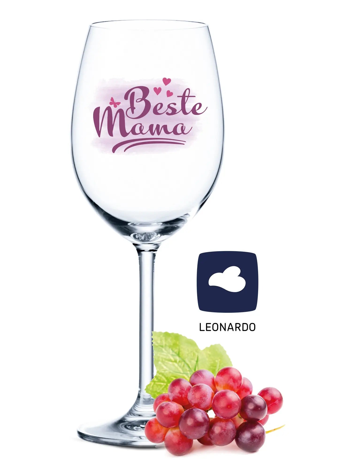 Leonardo Weinglas mit Gravur "Beste Mama"