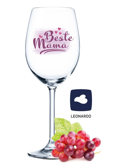 Leonardo Weinglas mit Gravur "Beste Mama"