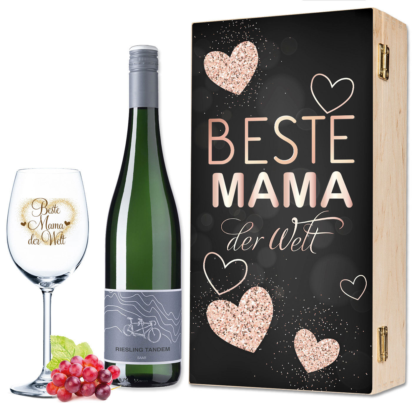 Leonardo Weinglas mit Gravur "Beste Mama der Welt" UV