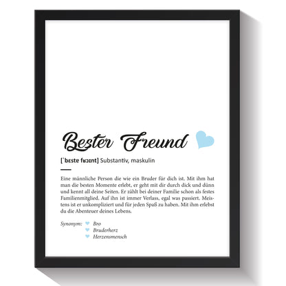 Definition Poster, Kunstdrucke & Worterklärung auf DIN A4 Premium-Foto-Papier
