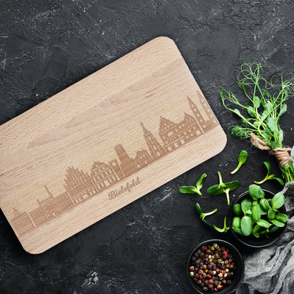Frühstücksbrettchen Skyline Bielefeld