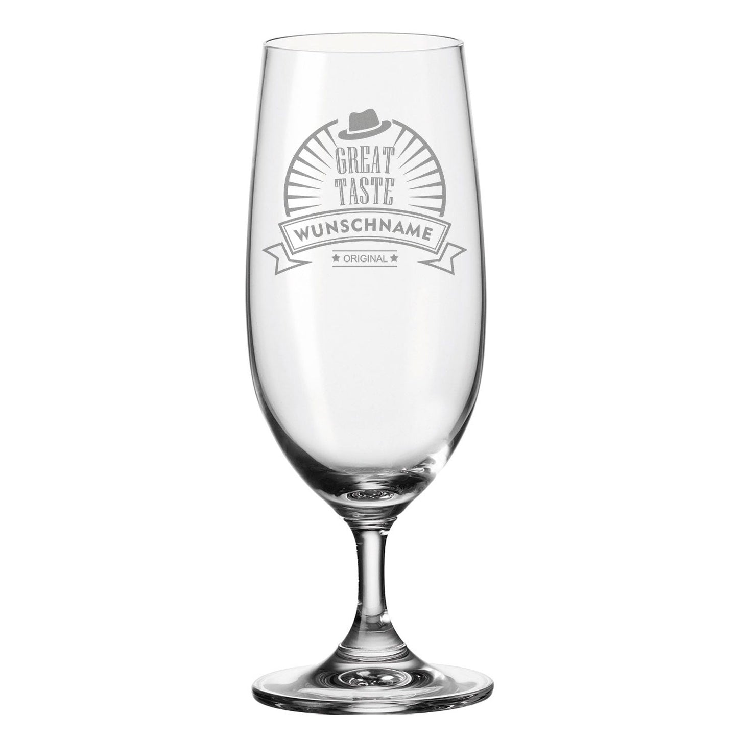 Leonardo Bierglas mit Gravur "Great Taste" mit Namen