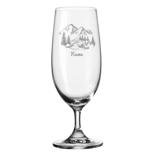Leonardo Bierglas mit Gravur "Mountain" mit Namen