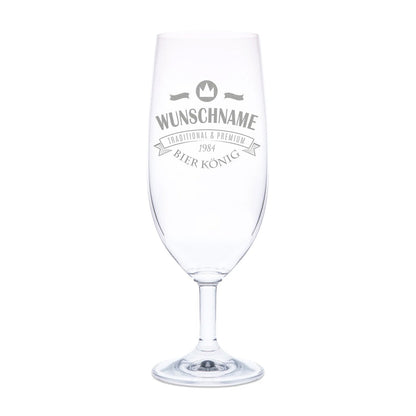 Leonardo Bierglas mit Gravur "Bierkönig"