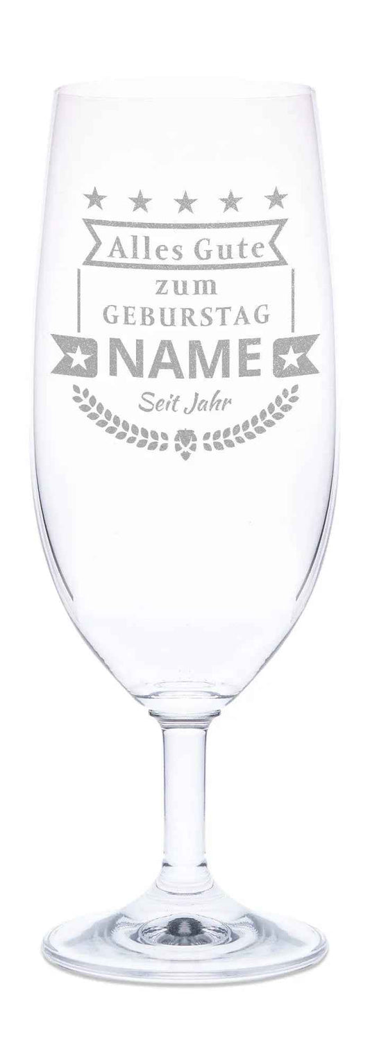 Leonardo Bierglas mit Gravur "Happy Birthday"
