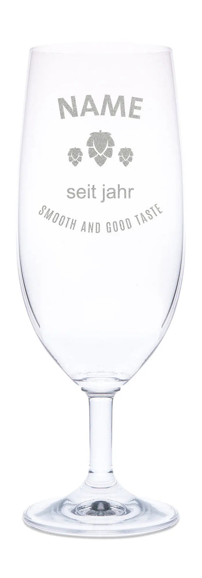 Leonardo Bierglas mit Gravur "Smooth & Taste"
