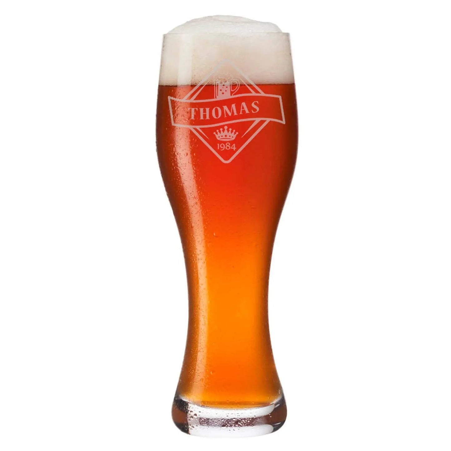 Leonardo Weizenglas mit Gravur "Bierkenner + Wunschname"