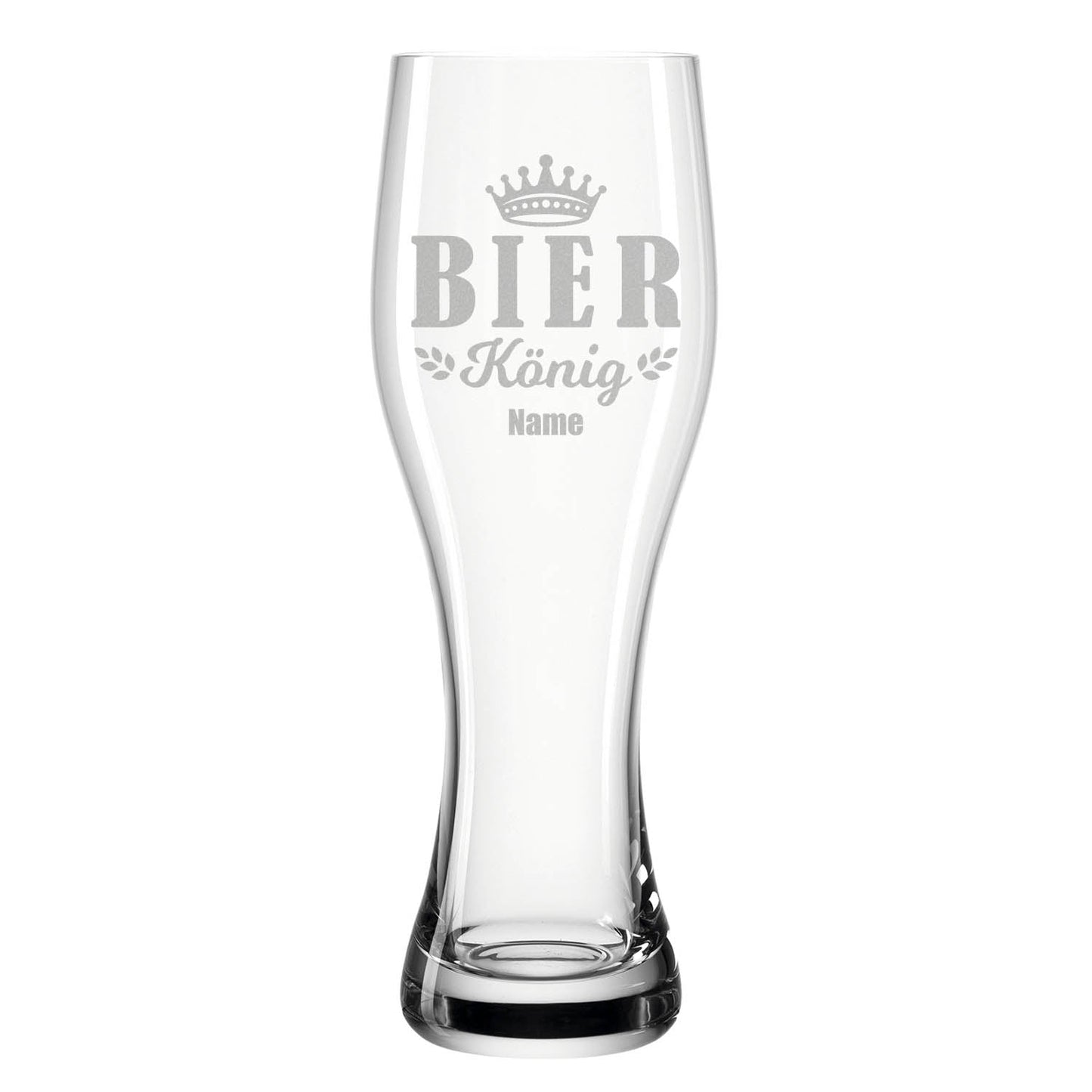 Leonardo Weizenglas "Bierkönig V2" mit Namen