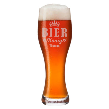 Leonardo Weizenglas "Bierkönig V2" mit Namen
