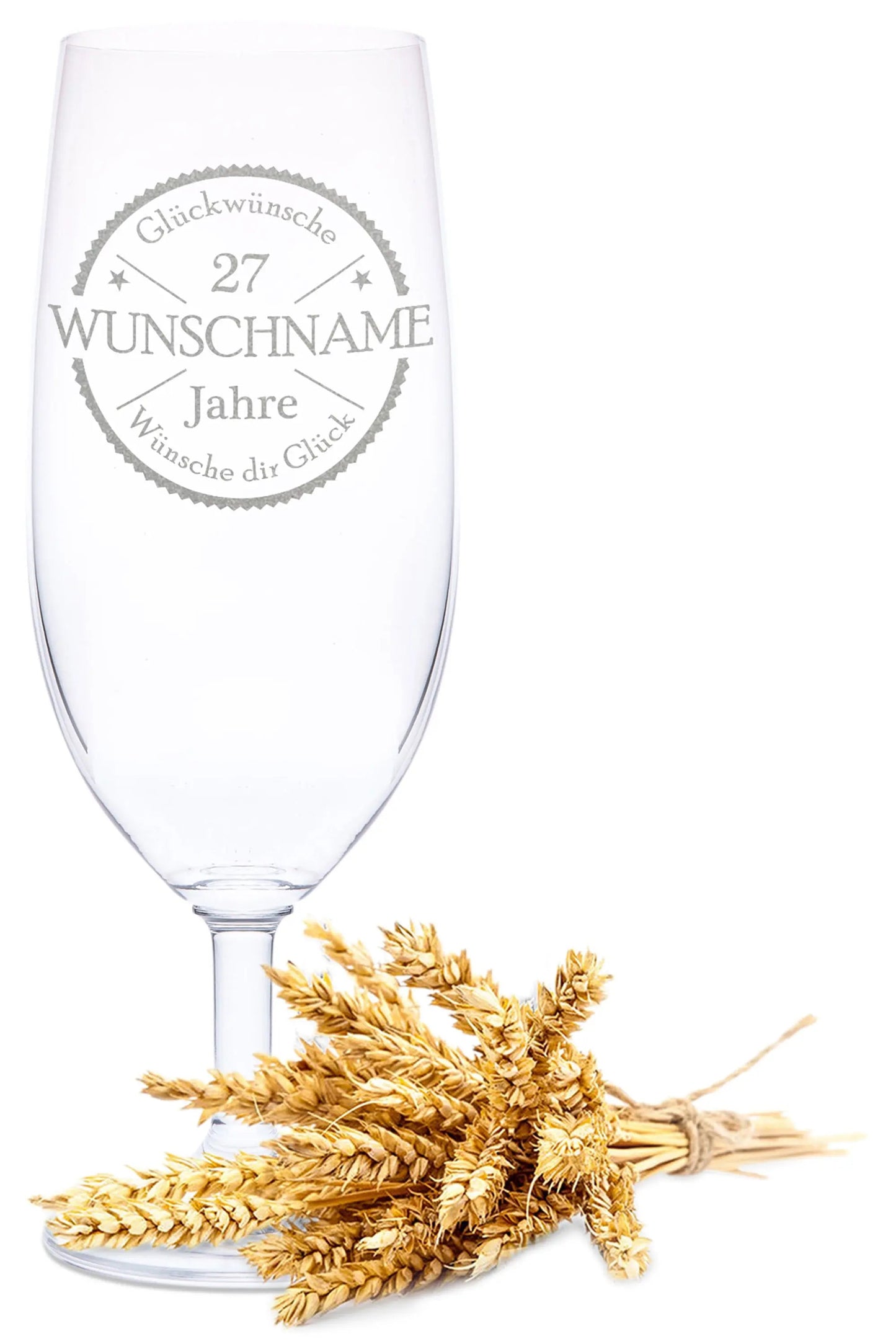 Leonardo Bierglas mit Gravur "Glückwünsche"