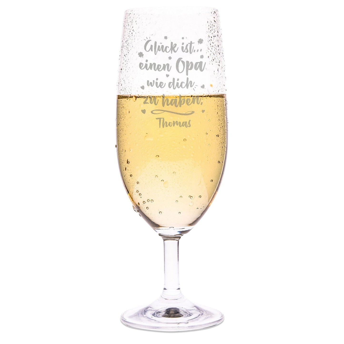 Leonardo Bierglas mit Gravur "Glück ist einen Opa" mit Name