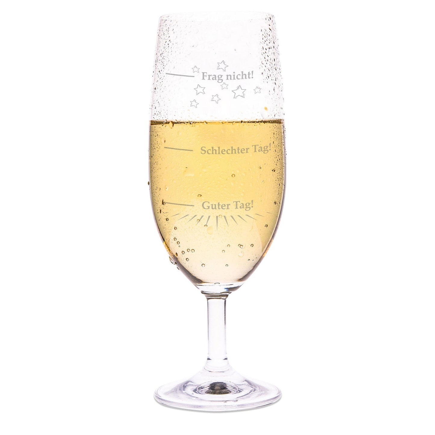 Leonardo Bierglas mit Gravur "Guter Tag Schlechter Tag"