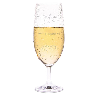 Leonardo Bierglas mit Gravur "Guter Tag Schlechter Tag"