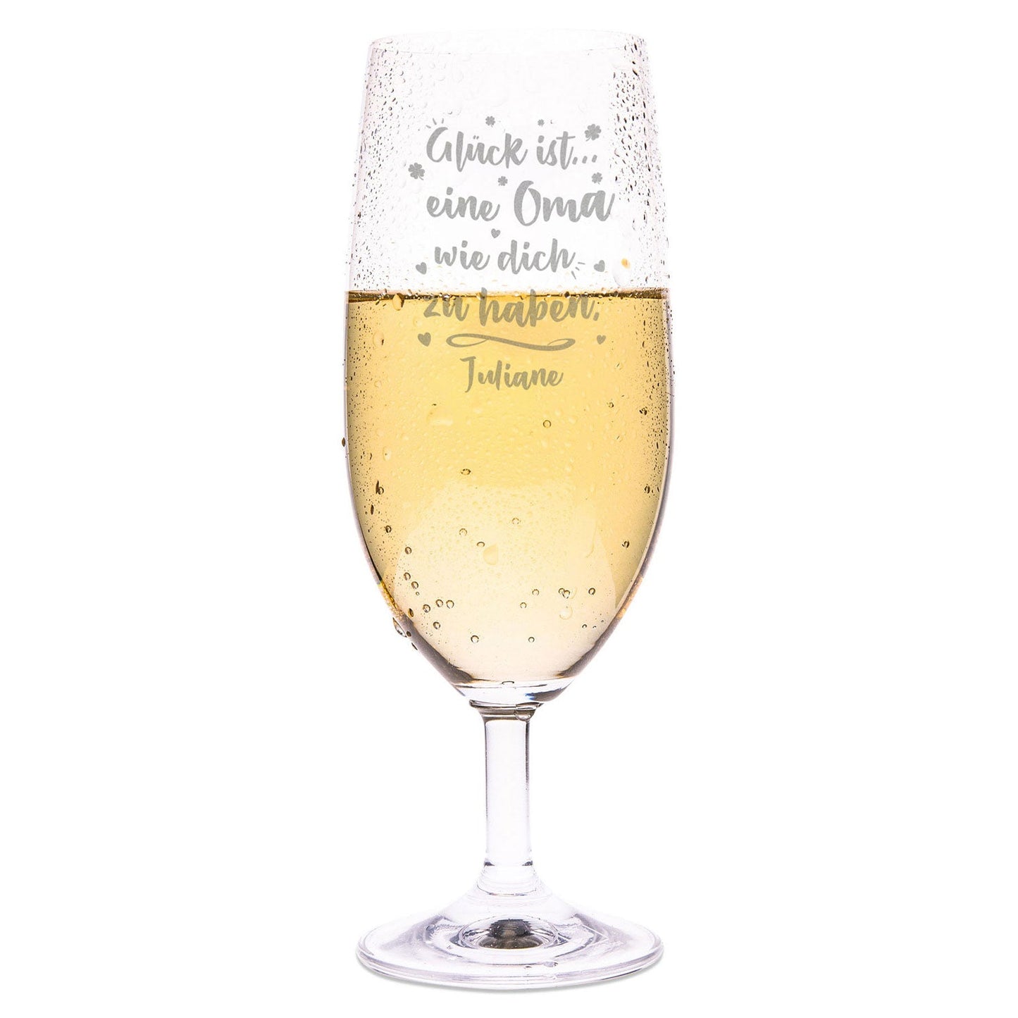 Leonardo Bierglas mit Gravur "Glück ist einen Oma" mit Name