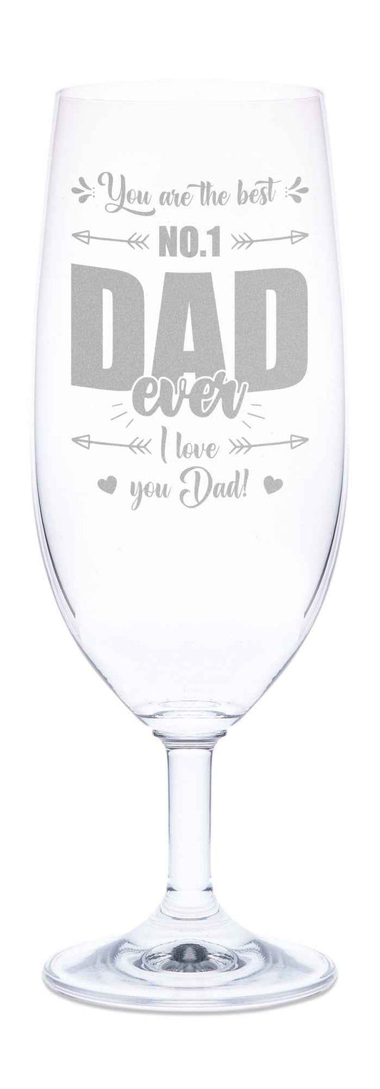 Leonardo Bierglas mit Gravur "No. 1 Dad"