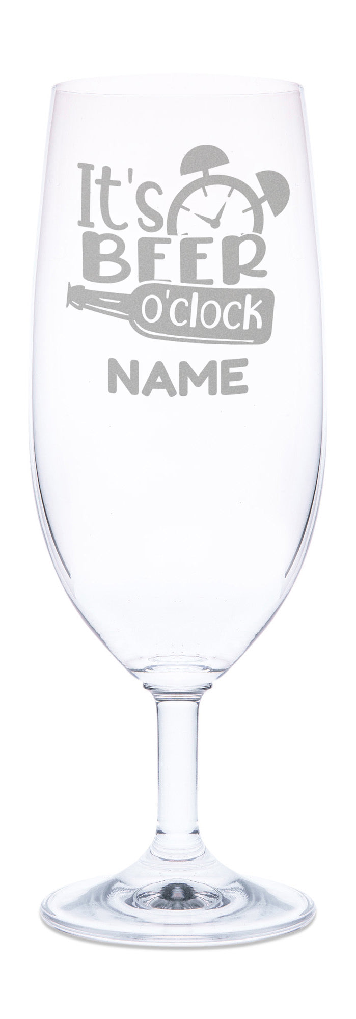 Leonardo Bierglas mit Gravur "It's beer o'clock"