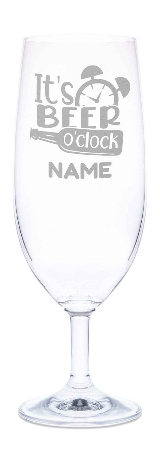 Leonardo Bierglas mit Gravur "It's beer o'clock"