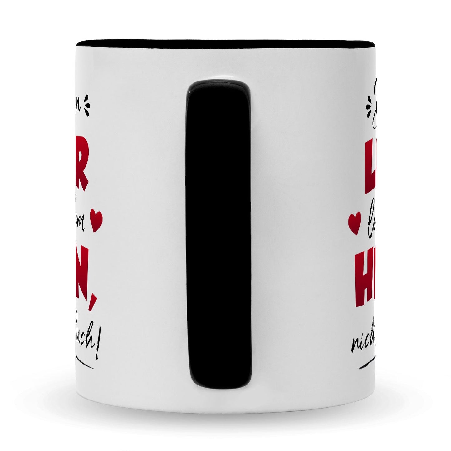 Bedruckte Tasse mit Spruch Die besten Lehrer lehren aus dem Herzen