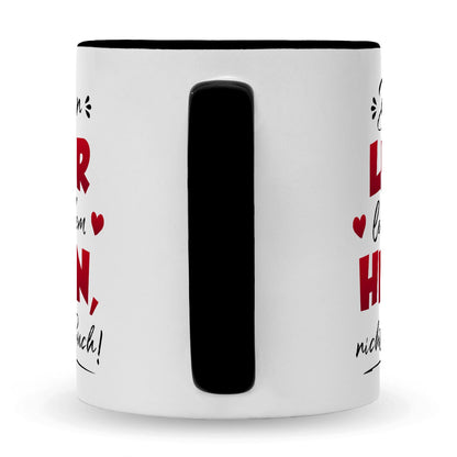 Bedruckte Tasse mit Spruch Die besten Lehrer lehren aus dem Herzen
