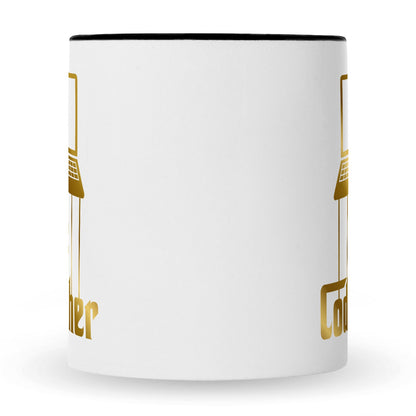 Bedruckte Tasse mit Spruch - The Codefather