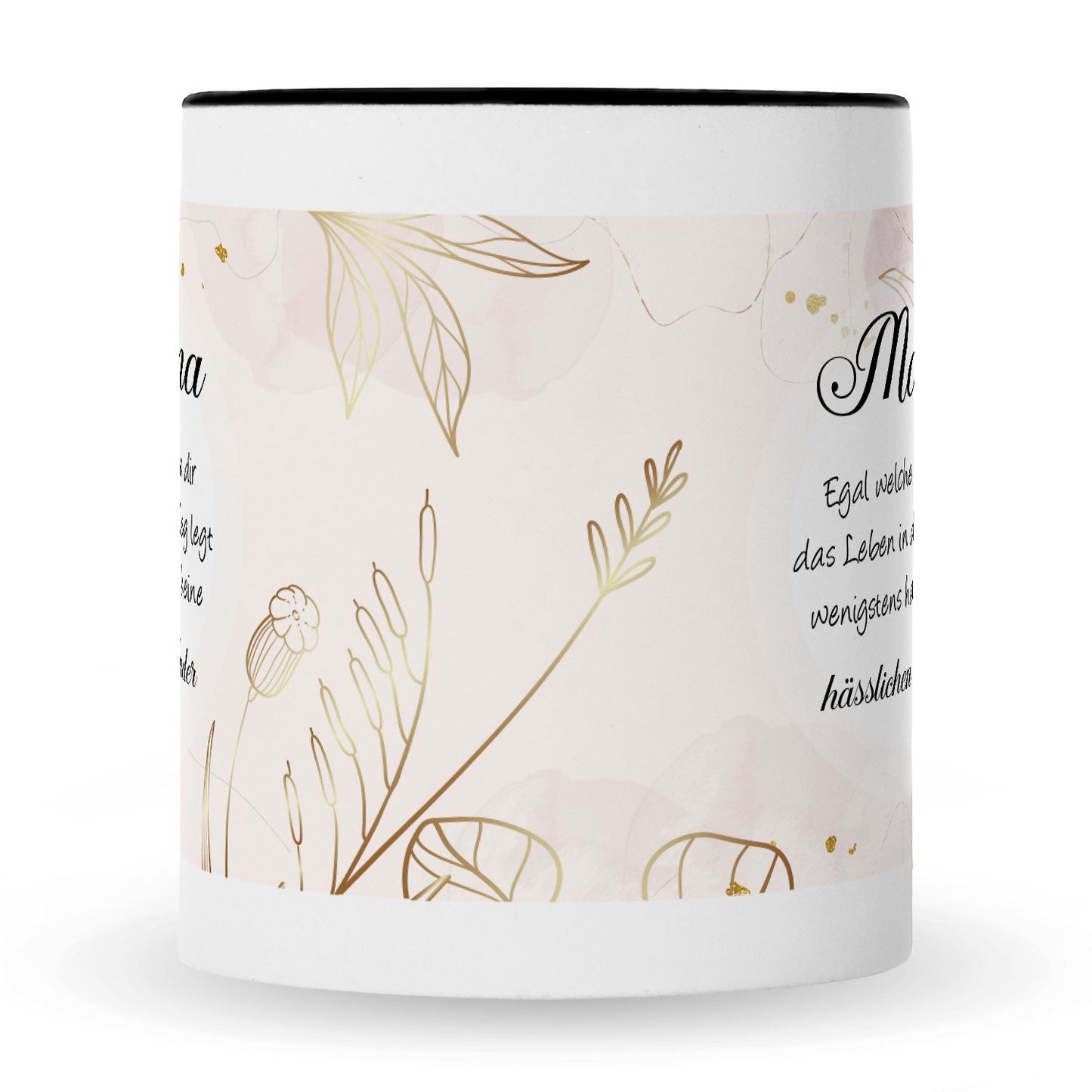 Bedruckte Tasse mit Spruch Mama wenigstens hast du keine hässlichen Kinder